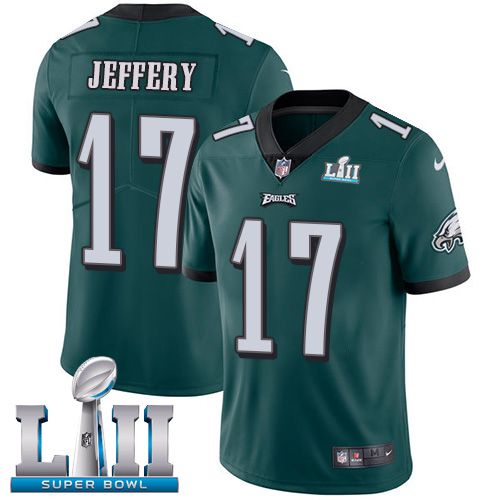 Men Philadelphia Eagles #17 Jeffery Green Limited 2018 Super Bowl NFL Jerseys->->NFL Jersey